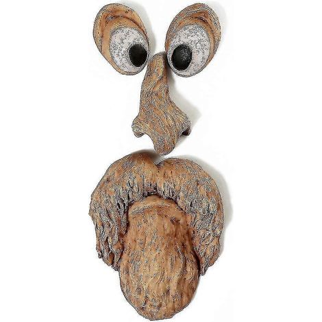 Dekoration mit Rinden-Geistergesichtern für Halloween, Weihnachten, DIY-Projekte, Heim, Ostern, Outdoor-Aktivitäten, kreative Requisiten, Baum