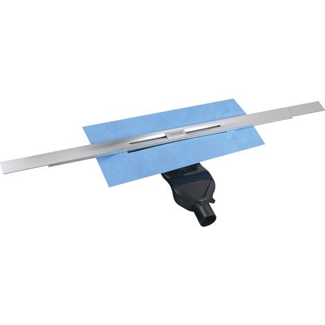 Polysan Slim - Caniveau de douche avec grille River, longueur 100 cm, pour espace, inox RV100 (1/4)