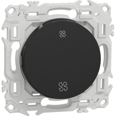 Commande VMC (Inter ou BP) noir Odace (S940233) (1/3)