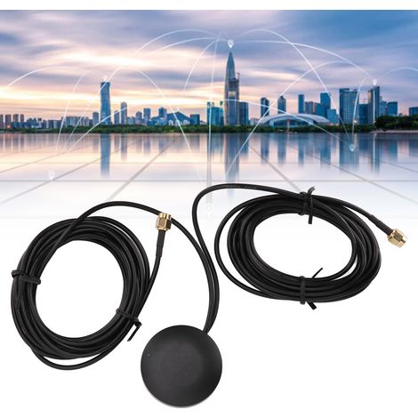 Boîtier rond 2-en-1 GPS-JG-005 - Antenne 4G LTE + GPS combinée, étanche, pour extérieur - Boîtier antivol (1/5)