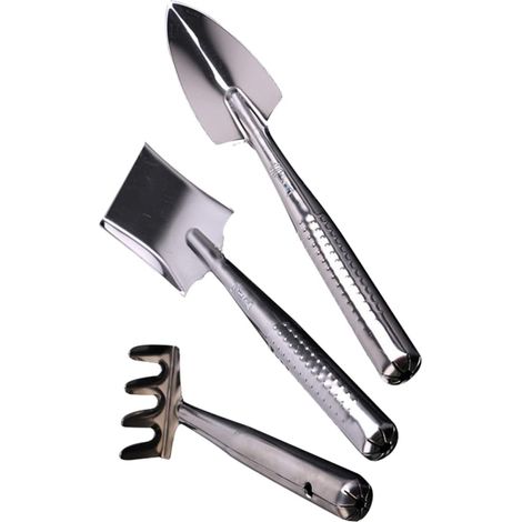 Outils Jardinage Pelle Râteau Bêche Portables pour Plantation Fleurs Travaux Jardinage Ameublir Terre (1/5)