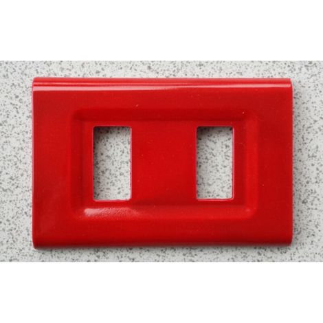 Placchette Placche In Abs Serie Magic Elite Bticino Compatibili Farbe Copriprese Red