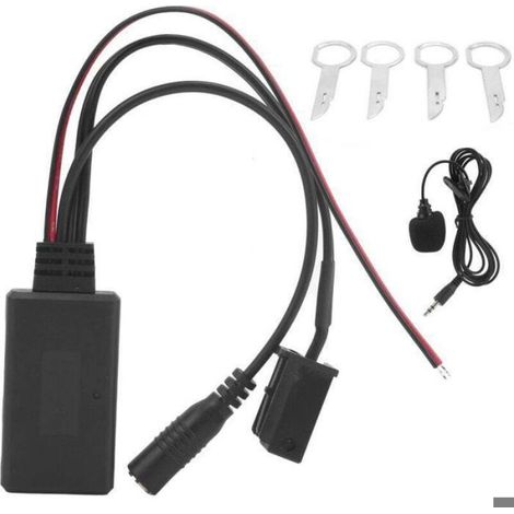 Adaptateur Bluetooth 5.0 AUX Kit Mains Libres Microphone 8 Broches Autoradio Ford 5000 6000 CD (1/4)