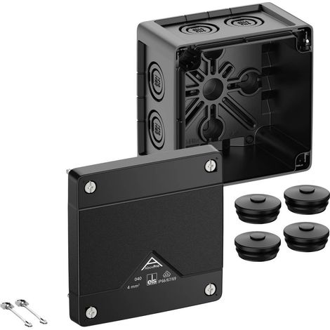 Spelsberg 40400001 Cassetta di derivazione (L x L x A) 102 x 102 x 70 mm Nero IP66, IP67, IP69 1 pz.