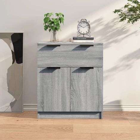 Sideboard Grau Sonoma 60x30x70 cm Holzwerkstoff