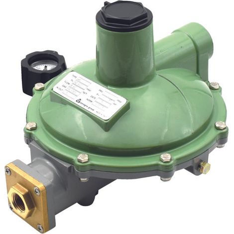 Regolatore media pressione per gpl secondo stadio rid.mp gpl/propano"462"port.8/60kg/h pe 0,45-1,95bar pureg.30-300 mbar dn1/2"x