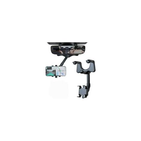 Support de téléphone de Voiture pour rétroviseur, Auto Support Téléphone Voiture Rotatif et Rétractable à 360° pour Tous Les Smartphones (1/5)