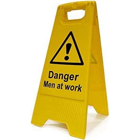 Scan Heavy-Duty 'A' Board: Danger Men At Work (1/4)