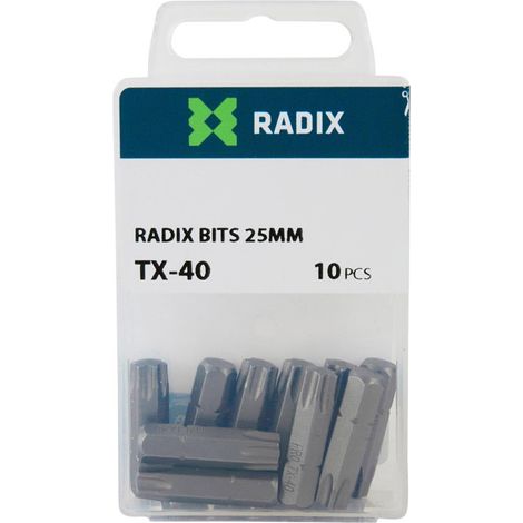 Embout de vissage - Radix - TX40 (10 pièces) (1/2)