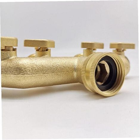 Tuyau d'eau à 4 reprises Tuyaux d'eau Tapis Distributeur Tap Tap Adaptateur Régulateur de débit d'eau Verrouillage pour l'arrosage du jardin (1/5)