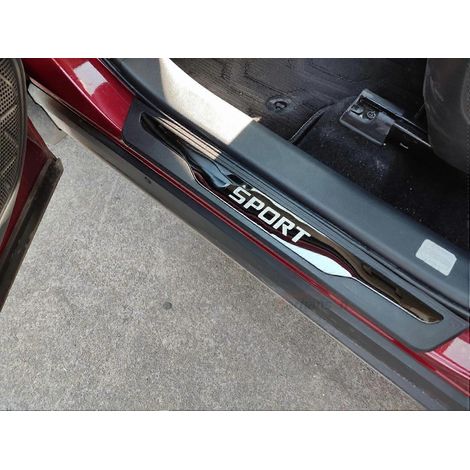 Accessoires automobiles : Plaque de seuil de porte pour Toyota Hilux 2015-2024, protection de seuil de porte ( ) (1/5)