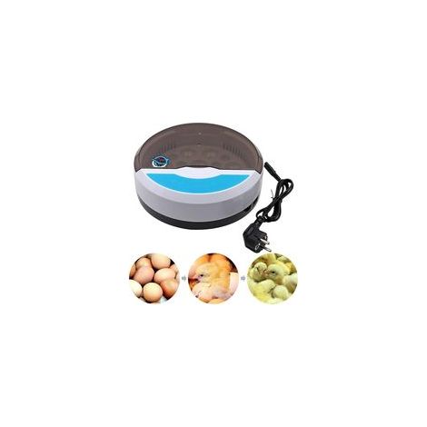 Mini 9 Incubateur d'Oeufs Incubateur de Volaille de Poulet Numérique Contrôle Automatique de la Température Incubateur d'Oeufs de Canard d'Oie de Poulet avec Plateau à Oeufs Prise UE (1/5)