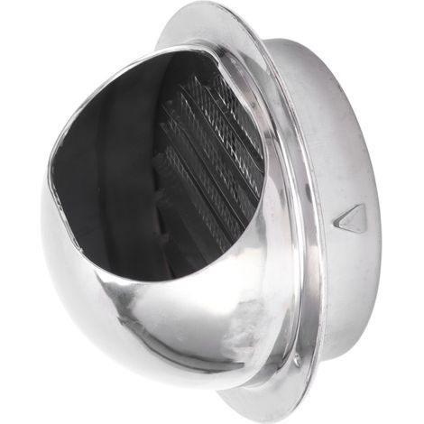 Couvercle de ventilation extérieur en acier inoxydable, résistant à la pluie et au vent, accessoire de sortie d'air de 6 pouces (1/5)