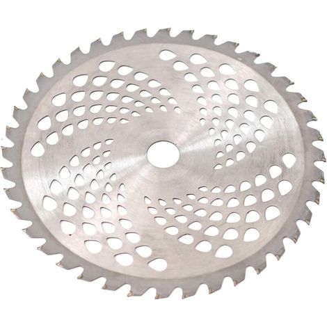 Generic Lame de scie circulaire en métal dur de haute qualité pour débroussailleuse 255 x 25,4 mm 40 dents (1/4)