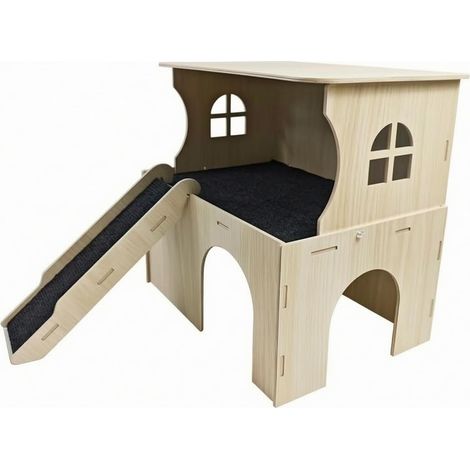 Hamsterrampe  Mehrstufiges Holzversteck, Käfig, Laufstall, Hamster (1/5)