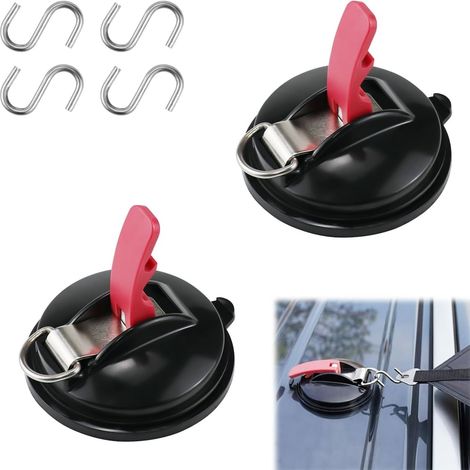 Ventouse - Auvent - 10 Kg - Surface Plane - Fixation Pour Auvent Latéral Arrière De Véhicule - Lot De 2 (1/5)