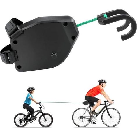 Barre Traction Velo Enfant Tire Vélo Barre De Remorquage De Vélo Rétractable Barre de Traction de 2,5 m Cable Traction Corde Système (1/4)
