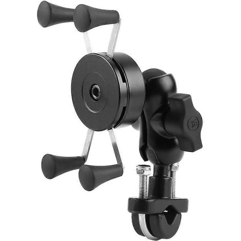 Motorrad-Handyhalterung mit 360°-Drehfunktion und Aluminiumlegierungsfuß