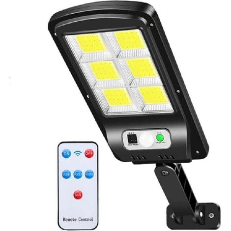 Lampadaires solaires à LED d'extérieur avec détecteur de mouvement étanches pour jardin, patio, chemin, cour (1/4)