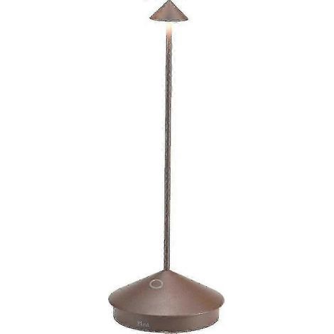 Lampe de bureau LED en aluminium Zafferano Pina Pro 2025. indice de protection IP54. convient à une utilisation en extérieur et en intérieur. avec base. 29 cm de hauteur. prise standard européenne (Co