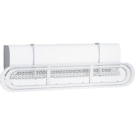 Déflecteur de climatisation universel, déflecteur d'air en ABS avec circuit intégré, protection directe contre le vent réglable en 3 parties (900 x 160 x 18 mm)