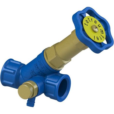 Schlösser Freistromventil Blue-tec mit Muffenanschluss, Entleerung und nichtsteigender Spindel, DN 15, 1/2" IG, DVGW-geprüft