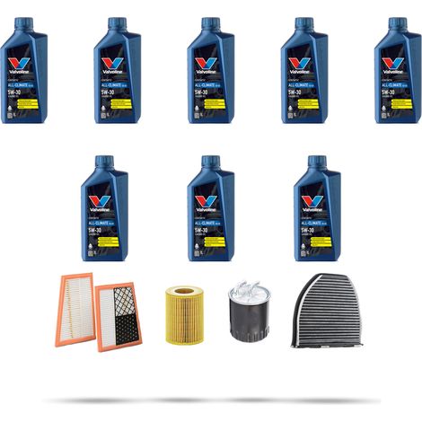 Kit tagliando 3 FILTRI e 8L OLIO compatibile con Mercedes Classe C (W204,C204,S204) C350 CDI 165kw Dal 2009 al 2014 (1/5)