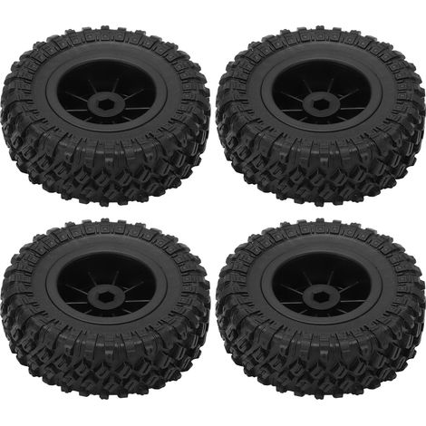 4 Pièces Pneus Jantes pour Voiture RC MN D90 D91 D99 D99S D86, Accessoires et Upgrades Argent R789S (1/5)