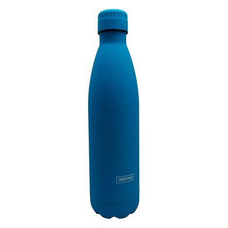 TERMO DOBLE PARED AZUL MATE 750ML