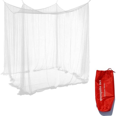 Moustiquaire pliable portable, 200 x 200 x 180 cm, de voyage, pour lit double, idéale pour le camping, idéale pour les voyages en plein air (1/5)