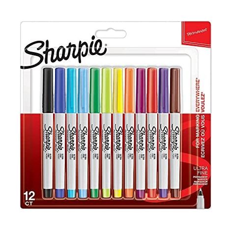 Sharpie rotuladores permanentes punta ultrafina blister -12ud- (1/5)