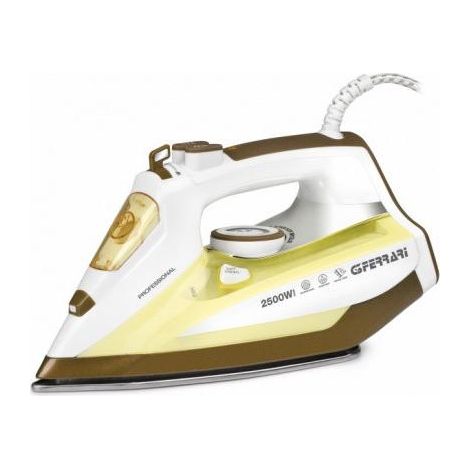 G3 Ferrari VISIR Dampfbügeleisen Edelstahl-Bügelsohle 2500 W Braun, Weiß, Gelb