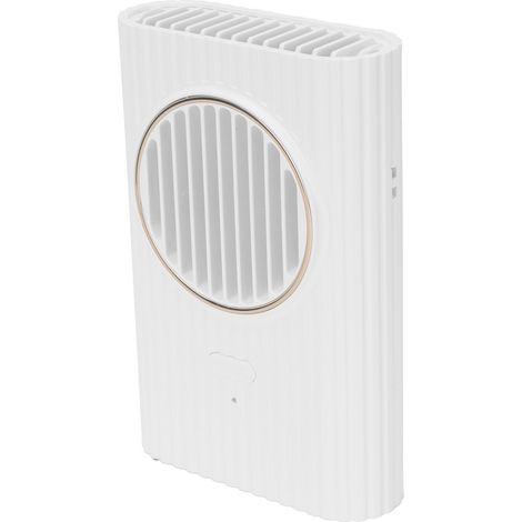 Ventilateur de bureau portable USB, mini ventilateur mural pour chambre et bureau, blanc (1/5)