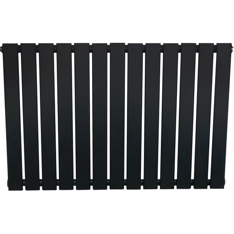 Flachheizkörper Designer, Horizontal, Schwarz, 600 x 910mm (1/5)