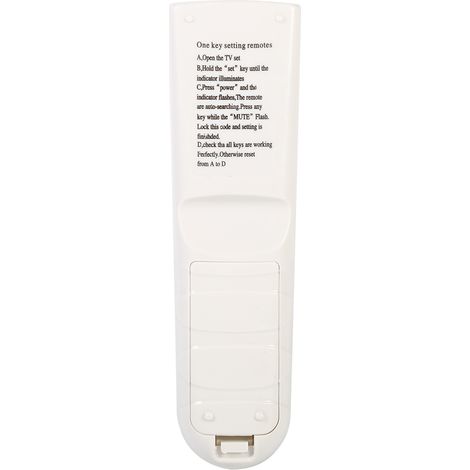 Télécommande universelle intelligente pour TV-139F (1 pièce), blanche. (1/5)