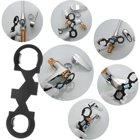 Clé à obus de robinet, clé multifonctionnelle pour obus de robinet 35/40, outil d'installation et de réparation de bouchon de robinet (1/5)