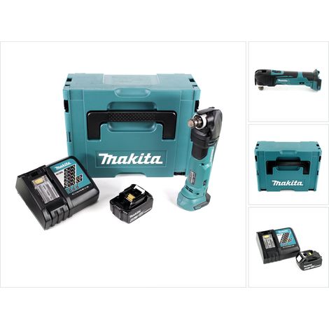 Makita DTM 51 RM1J 18V Li-Ion Akku Multifunktionswerkzeug im Makpac mit 1x 4,0 Ah Akku und Schnellladegerät