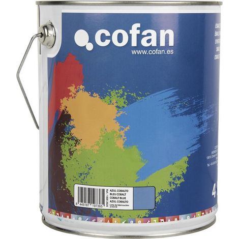 Esmalte sintético azul cobalto 4 L con alta resistencia