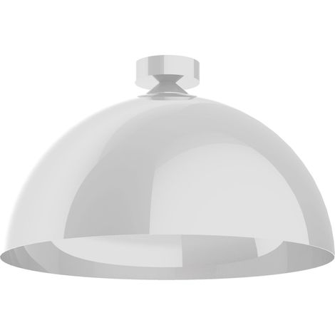 LUMICOM CASSIS Plafoniera, 1XE27, max 42W, metallo, bianco lucido, D60cm (1/4)