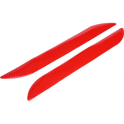Autocollants réfléchissants pour pare-chocs arrière de voiture, lot de deux (rouge) (1/5)