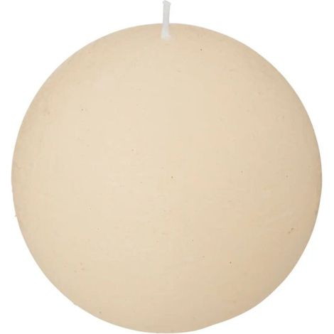 Bougie Boule "Rustic" 10cm Ivoire