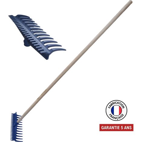 Wenderechen mit 12/22 Zinken, verstärktem Nylon-Fiberglas-Stiel – 150 cm, PEFC-zertifiziert OUTILS PERRIN