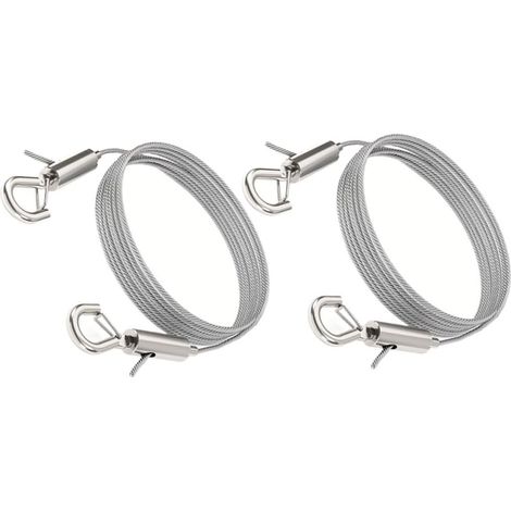 Lot de 2 cordes en acier inoxydable pour accrocher des photos (1/5)