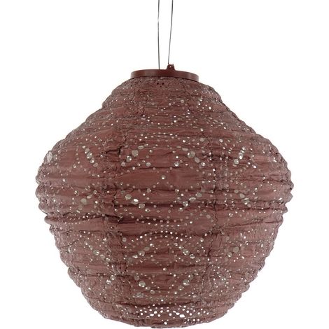 LUMIZ Lampion Solarlampe Jar 30 Mandela Copper kupferfarben Ø 30 cm - Tyvek® (1/5)