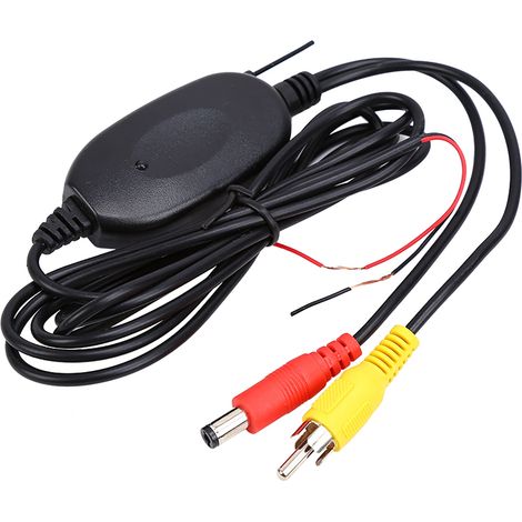 Caméra de recul pour voiture avec support de plaque d'immatriculation et kit caméra de recul sans fil (avec récepteur et émetteur sans fil) (exclusivité entrepôt à l'étranger) (norme PAL) (1/5)