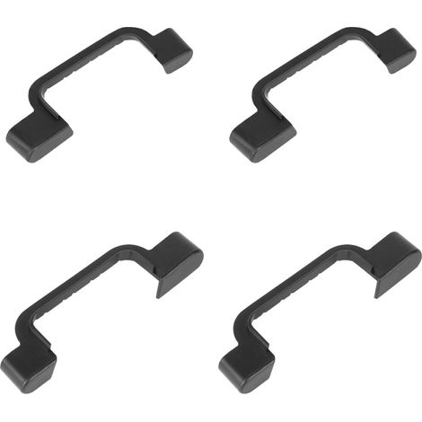 Hailo Stufenabschlüsse rechts & links 4 Stück für Stehleitern mit 43x20mm Holm & Stufentiefe 80mm / D60 StandardLine / L90 Step-ke
