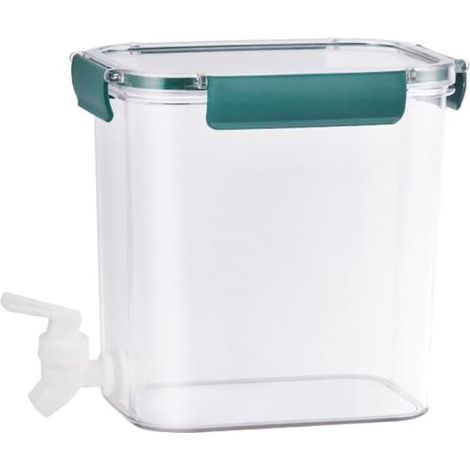Cold Water Kettle grande capacité épaississeur robinet scellé de bois de stockage pour cuisine (Verde-3.5l) (1/5)