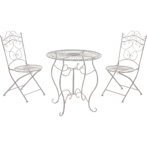 Conjunto de Muebles de Jardín Indra Blanco antiguo (1/5)