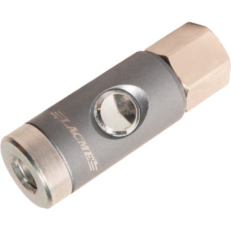 LACME Raccord Coupleur de sécurité Ø8 intérieur tuyau-1/4 F - RAC2165S- 364510
