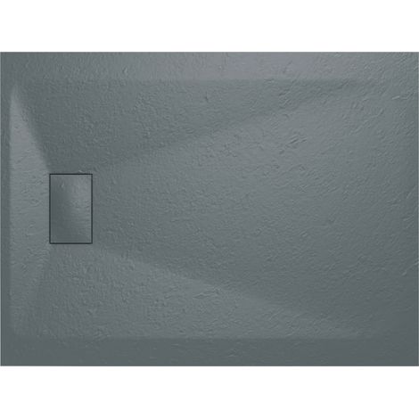Aquariss SMC Slate Effect Shower Enclosure Tray Base 90cm Wide and Length 120cm Anthracite